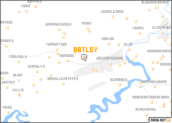 map of Batley