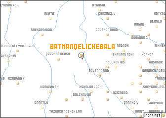 map of Bātmānqelīch-e Bālā