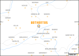 map of Batmantaş