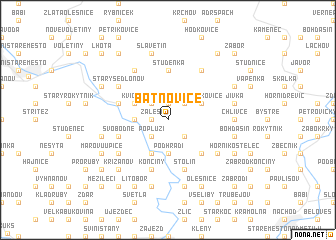 map of Batňovice
