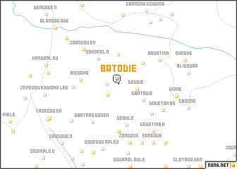 map of Batodié