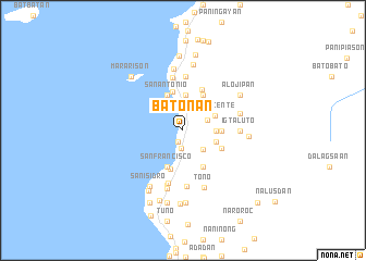 map of Batonan