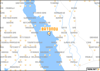 map of Batonou