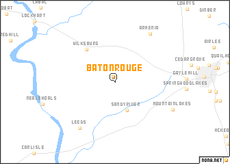 map of Baton Rouge