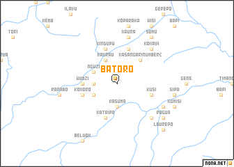 map of Batoro