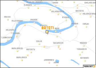 map of Batoţi