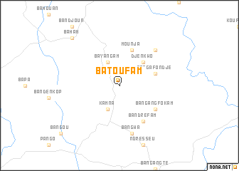 map of Batoufam