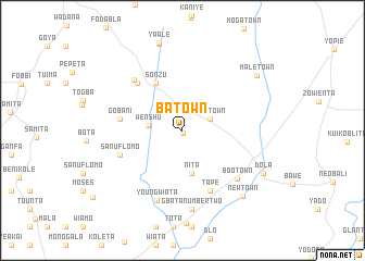 map of Ba Town
