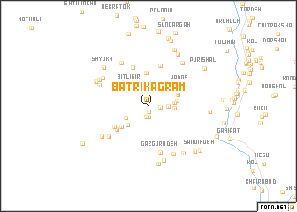 map of Batrikāgrām