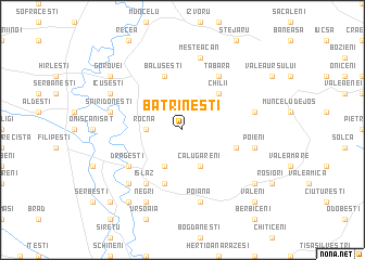 map of Bătrîneşti