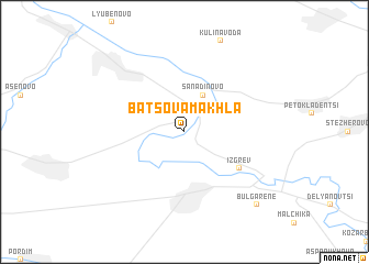 map of Batsova Makhla