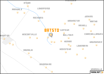 map of Batsto