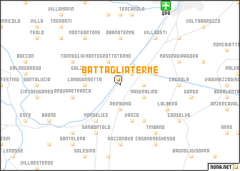 map of Battaglia Terme