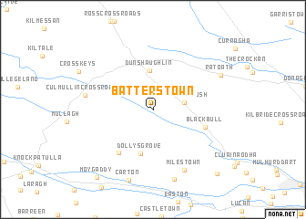 map of Batterstown