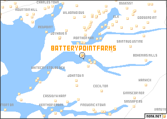 map of Battery Point Farms