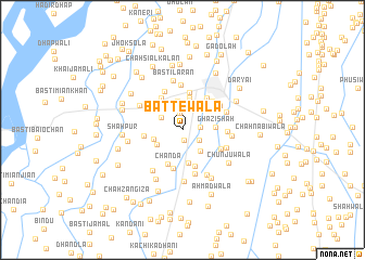 map of Battewāla