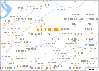 map of Battiānwāla