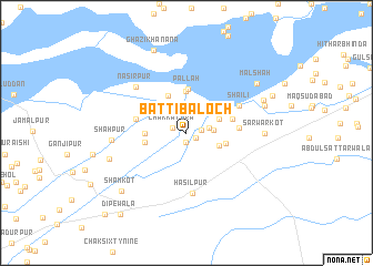 map of Batti Baloch