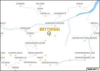 map of Battipiedi