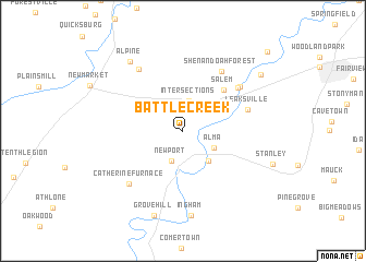 map of Battle Creek