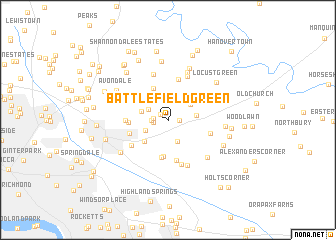 map of Battlefield Green