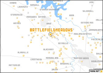 map of BAttlefield Meadows