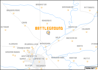 map of Battle Ground
