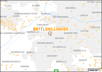 map of Battle Hill Haven