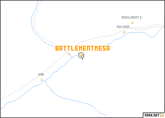 map of Battlement Mesa