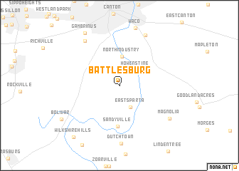 map of Battlesburg