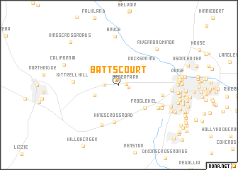 map of Batts Court