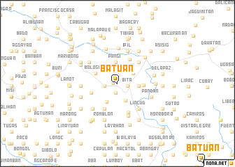 map of Batuan