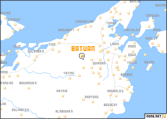 map of Batuan