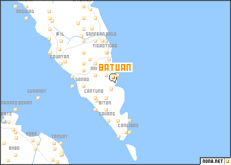 map of Batuan
