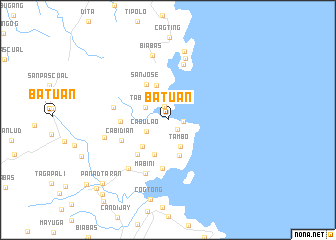 map of Batuan