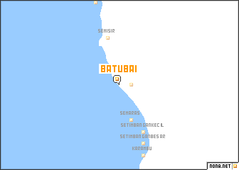 map of Batubai