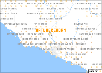 map of Batu Berendam