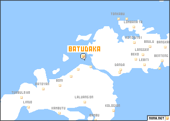 map of Batudaka