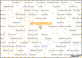 map of Batugampola