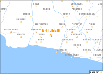 map of Batugeni