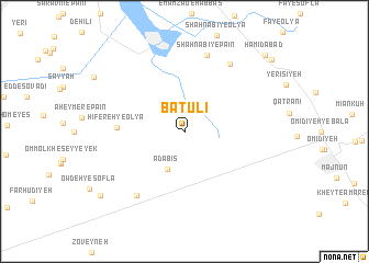 map of Bāţūlī