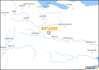 map of Batunan