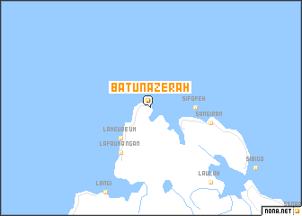 map of Batunazerah