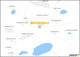 map of Baturinskiy