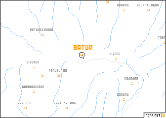 map of Batur