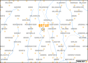 map of Batur