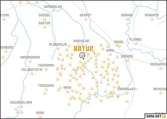 map of Batur