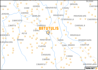 map of Batutulis