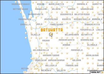 map of Batuwatta