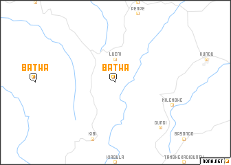 map of Batwa